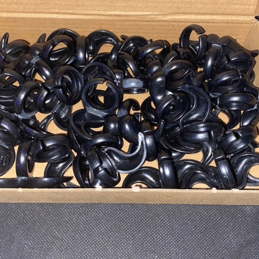 Plastic Finger Moustache Black One Size